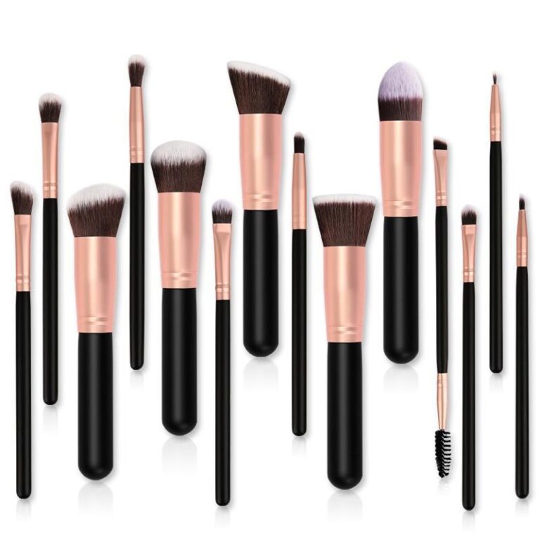High-quality Super Soft Nylon Bristles Wood Handle 14-Piece Face Makeup Brush Set