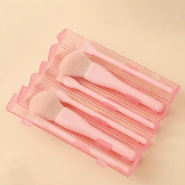 New candy-colored makeup brush six-piece multi-functional portable box makeup brush eye beauty tool set