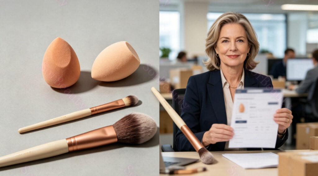 private label beauty tools, Amazon beauty seller, custom makeup brushes, custom beauty sponges, OEM beauty tools